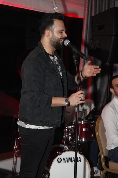 Charbel Khalil and the band at Burj on Bay 